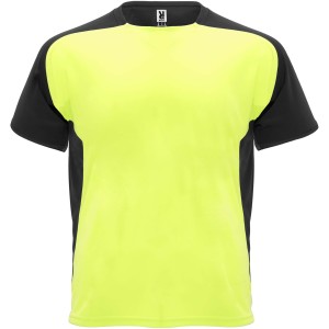 Bugatti rvid ujj uniszex sportpl, fluor yellow, solid black (T-shirt, pl, kevertszlas, mszlas)