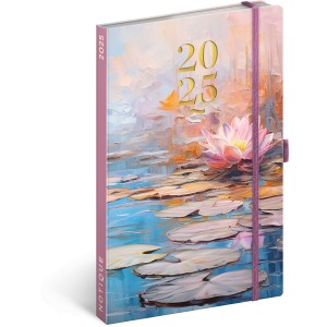 Heti agenda Waterlily 2025, 13 x 21 cm (naptr)