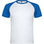 Indianapolis rvid ujj uniszex sportpl, white, royal blue