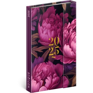 Mgnessel zrd agenda Purple Flowers 2025, 13 x 21 cm (naptr)